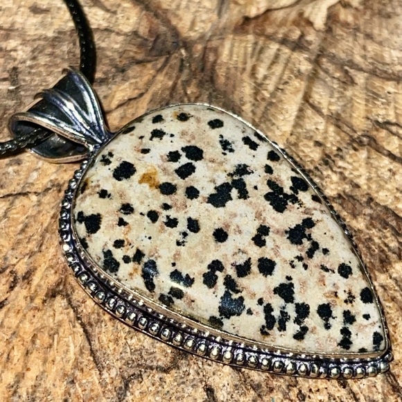 Dalmatian Jasper Pendant 2 1/4” - Picture 5 of 13